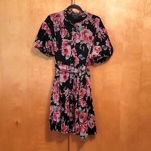 Gracia Button Front Floral Dress